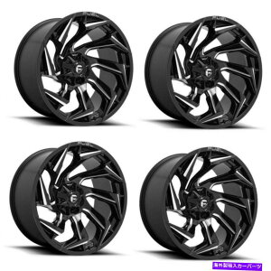 �z�C�[���@4�{�Z�b�g �Z�b�g4 18 �R��1PC D753��������u���b�N�~�����O18x9 5x4.5/5.0�z�C�[��1mm���� Set 4 18 Fuel 1PC D753 Reaction Gloss Black Milled 18x9 5X4.5/5.0 Wheel 1mm Rim�y���s�A���i�z