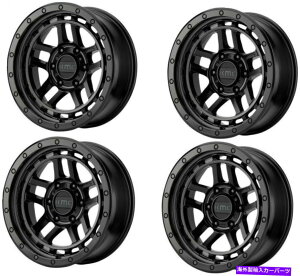 �z�C�[���@4�{�Z�b�g �Z�b�g4 18 kmc km540 recon 18x8.5�T�e���u���b�N5x5�W�[�v�g���b�N�z�C�[��0mm���� Set 4 18 KMC KM540 Recon 18x8.5 Satin Black 5x5 Jeep Truck Wheels 0mm Rims�y���s�A���i�z