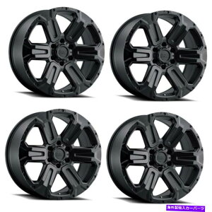 zC[@4{Zbg Zbg4 18 "ubNTCiJ18x9}bgubN6x5.5zC[12mmgbNSUV Set 4 18" Black Rhino Wanaka 18x9 Matte Black 6x5.5 Wheels 12mm Truck SUV Rims