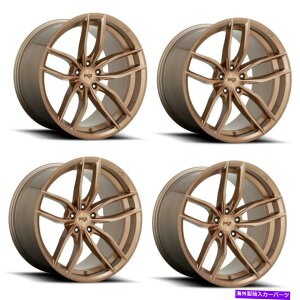 ホイール 4本セット セット4 19 "ニッチ1PC M202 Vosso Glossy Bronze Brushed 19x8.5 5x4.5ホイール35mmリム Set 4 19" Niche 1PC M202 VOSSO Glossy Bronze Brushed 19x8.5 5X4.5 Wheel 35mm Rim