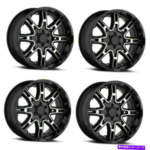 zC[@4{Zbg Zbg4 20 "x8XOVbg20x9OXubNW/}VtFCX5x5.5zC[10mm Set 4 20" Level 8 Slingshot 20x9 Gloss Black w/ Machine Face 5x5.5 Wheels 10mm