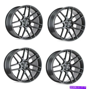 �z�C�[���@4�{�Z�b�g �Z�b�g4 19 �}���h���X�~�O���A�O���X�K�����^��RF 19x9.5 5x112�z�C�[��28mm���� Set 4 19 Mandrus Miglia Gloss Gunmetal RF 19x9.5 5x112 Wheels 28mm Rims�y���s�A���i�z