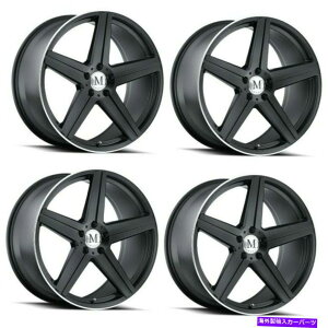 �z�C�[���@4�{�Z�b�g �Z�b�g4 18 �}���h���X�G�X�g����18x9.5�u���b�Nw/�}�V�����b�v�G�b�W5x112�z�C�[��50mm Set 4 18 Mandrus Estrella 18x9.5 Black w/ Machine Lip Edge 5x112 Wheels 50mm�y���s�A���i�z