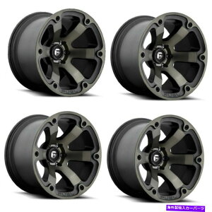 �z�C�[���@4�{�Z�b�g �Z�b�g4 17 Fuel Beast D564�u���b�N�@�B���H�_�[�N�s���g����17x10 5x5 -18mm���t�g Set 4 17 Fuel Beast D564 Black Machined Dark Tint Rims 17x10 5x5 -18mm Lifted�y���s�A���i�z