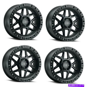 ホイール 4本セット セット4 18 "ブラックサイケルソマットブラック18x9 6x135ホイール12mmトラックSUVリム Set 4 18" Black Rhino Kelso Matte Black 18x9 6x135 Wheels 12mm Truck SUV Rims
