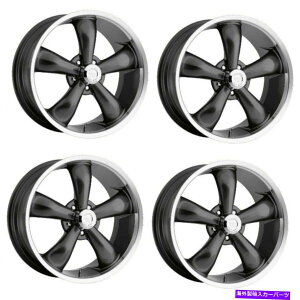 zC[@4{Zbg Zbg4 20 "rW}bX142WFhK^@BHbv20x8.5 5x4.75-6mm Set 4 20" Vision Muscle 142 Legend Gunmetal Machined Lip 20x8.5 5x4.75 Rims -6mm