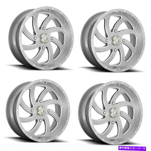 �z�C�[���@4�{�Z�b�g �Z�b�g4 18 "MSA�I�t���[�h�z�C�[���YM36�X�C�b�`�u���b�V���O�`�^��18x7 4x156�z�C�[��0mm Set 4 18" MSA Offroad Wheelss M36 SWITCH Brushed Titanium 18x7 4X156 Wheels 0mm