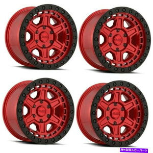 �z�C�[���@4�{�Z�b�g �Z�b�g4 17 �u���b�N�T�C�m�[�m17x9�L�����f�B���b�hW/�u���b�N���b�v�G�b�W6x5.5�z�C�[��-12mm���� Set 4 17 Black Rhino Reno 17x9 CandyRed w/ Black Lip Edge 6x5.5 Wheel -12mm Rim�y���s�A���i