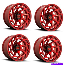 ホイール　4本セット セット4 20 "XD XD860 Onslaught Candy Red 20x9 6x135ホイール0mm Rim Ford Lincoln Set 4 20" XD XD860 Onslaught Candy Red 20x9 6X135 Wheels 0mm Rim Ford Lincoln