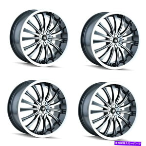 �z�C�[���@4�{�Z�b�g �Z�b�g4 20 "�}�b�c�B�֑��`�u���b�N/�@�B���H�z�C�[��20x8.5 5x112 5x120����40mm Set 4 20" Mazzi Hype Black/Machined Wheels 20x8.5 5x112 5x120 Rims 40mm