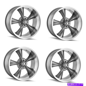 �z�C�[���@4�{�Z�b�g �Z�b�g4 20 ���h���[695�O���[w/�@�B���H���b�v�z�C�[��20x10 5x5����0mm Set 4 20 Ridler 695 Grey W/Machined Lip Wheels 20x10 5x5 Rims 0mm�y���s�A���i�z