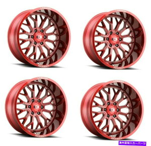 zC[@4{Zbg Zbg4 20 "Vision 402 Riot Red Tint Milled Spoke Wheels20x12 6x135 Rims -51mm Set 4 20" Vision 402 Riot Red Tint Milled Spoke Wheels 20x12 6x135 Rims -51mm