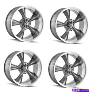 �z�C�[���@4�{�Z�b�g �Z�b�g4 20 ���h���[695�O���[w/�@�B���H���b�v�z�C�[��20x10 5x4.75����0mm Set 4 20 Ridler 695 Grey W/Machined Lip Wheels 20x10 5x4.75 Rims 0mm�y���s�A���i�z