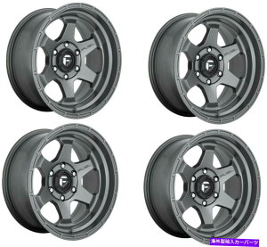 �z�C�[���@4�{�Z�b�g �Z�b�g4 17 Fuel 1PC D665 Shok Matte Gun Metal 17x10 5x5.0�z�C�[��-18mm���� Set 4 17 Fuel 1PC D665 Shok Matte Gun Metal 17x10 5X5.0 Wheels -18mm Rim�y���s�A���i�z