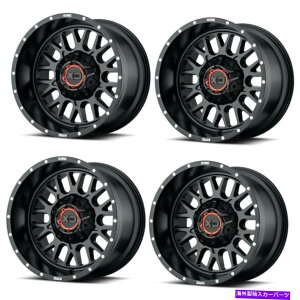 zC[@4{Zbg Zbg4 20 "XDV[YXD842XlA20x10TeubN8x6.5gbNzC[-18mm Set 4 20" XD Series XD842 Snare 20x10 Satin Black 8x6.5 Truck Wheels -18mm Rims