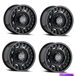 zC[@4{Zbg Zbg4 17 "ubNTCANX}bgubN17x9.5 6x5.5zC[6mmgbNSUV Set 4 17" Black Rhino Axle Matte Black 17x9.5 6x5.5 Wheels 6mm Truck SUV Rims