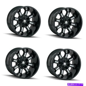 zC[@4{Zbg Zbg4 18 "Cw퓬w/~hX|[NzC[18x9 6x135 6x5.5 rims -12mm Set 4 18" Mayhem Combat Black W/Milled Spokes Wheels 18x9 6x135 6x5.5 Rims -12mm