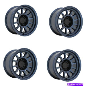 ホイール 4本セット セット4 20 "ブラックサイラピッドミッドナイトブルー20x8.5 5x150ホイール10mm SUVリム Set 4 20" Black Rhino Rapid Midnight Blue 20x8.5 5x150 Wheels 10mm Suv Rims