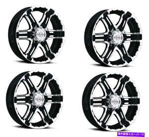 zC[@4{Zbg Zbg4 18 "MAIt[h713MB 18x9 6x5.5~[@BHOXubN10mm Set 4 18" Gear Off Road 713MB 18x9 6x5.5 Mirror Machined Gloss Black 10mm Rims