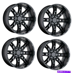 zC[@4{Zbg Zbg4 20 "x8XOVbg}bgubN20x9 6x5.5zC[-10mmtg Set 4 20" Level 8 Slingshot Matte Black 20x9 6x5.5 Wheels -10mm Lifted Rims