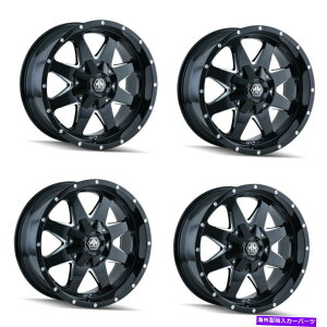 zC[@4{Zbg Zbg4 20 "Cw^NubNw/~hX|[NzC[20x9 8x6.5 8x170 rims -12mm Set 4 20" Mayhem Tank Black W/Milled Spokes Wheels 20x9 8x6.5 8x170 Rims -12mm