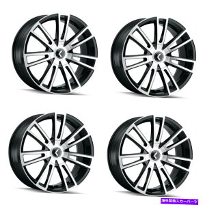 �z�C�[���@4�{�Z�b�g �Z�b�g4 20 Kraze Spectra�u���b�N/�@�B���H�z�C�[��20x8.5 5x115/5x120����38mm Set 4 20 Kraze Spectra Black/Machined Wheels 20x8.5 5x115/5x120 Rims 38mm�y���s�A���i�z
