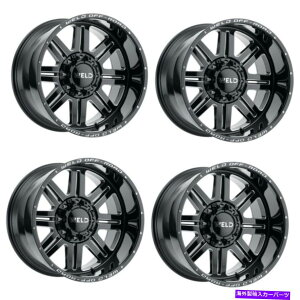 �z�C�[���@4�{�Z�b�g �Z�b�g4 20 �n�ڃI�t���[�h�`����20x9�O���X�u���b�N�~�����O5x5/5x5.5�z�C�[��20mm���� Set 4 20 WELD Off-Road Chasm 20x9 Gloss Black Milled 5x5/5x5.5 Wheels 20mm Rims�y���s�A���i�z