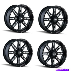 zC[@4{Zbg Zbg4 20 "CI184TeubN/~hX|[NzC[20x9 6x135/6x5.50mm Set 4 20" Ion 184 Satin Black/Milled Spokes Wheels 20x9 6x135/6x5.5 Rims 0mm