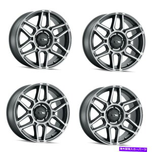 zC[@4{Zbg Zbg4 20 "CI146}bgubNw/@BHꂽ_[NsgzC[20x10 6x5.5 rim -19mm Set 4 20" Ion 146 Matte Black W/ Machined Dark Tint Wheels 20x10 6x5.5 Rim -19mm