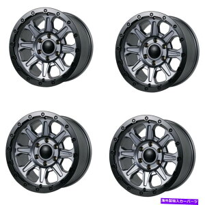 �z�C�[���@4�{�Z�b�g �Z�b�g4 17 �k��103�Ռ��O���t�@�C�g�O���[�u���b�N���b�v�z�C�[��17x8.5 6x135 0mm���� Set 4 17 Tremor 103 Impact Graphite Grey Black Lip Wheels 17x8.5 6x135 0mm Rim