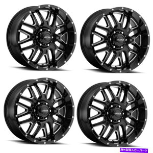 �z�C�[���@4�{�Z�b�g �Z�b�g4 17 �E���g��203BM�n���^�[17x9 6x135�O���X�u���b�NCNC�~���h�N���A�R�[�g18mm Set 4 17 Ultra 203BM Hunter 17x9 6x135 Gloss Black CNC Milled Clear-Coat 18mm�y���s�A���i�z
