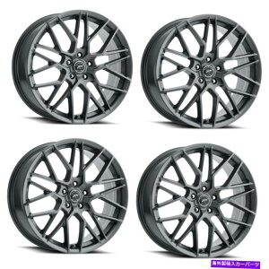 �z�C�[���@4�{�Z�b�g �Z�b�g4 20 "�v���`�i459GN��20x8.5 5x115�K�����^��w/�N���A�R�[�g35mm Set 4 20" Platinum 459GN Retribution 20x8.5 5x115 Gunmetal w/ Clear-Coat 35mm