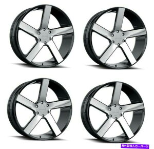 zC[@4{Zbg Zbg4 22 "Milanni 472XCb`obNubN@BHzC[22x9.5 6x4.5 +15mm Set 4 22" Milanni 472 Switchback Black Machined Wheels 22x9.5 6x4.5 +15mm Rims