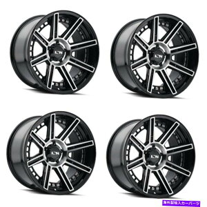 zC[@4{Zbg Zbg4 20 "CI149ubN@BHzC[20x10 6x5.5tggbNSUV-24mm Set 4 20" Ion 149 Black Machined Wheels 20x10 6x5.5 Lifted Truck SUV Rims -24mm