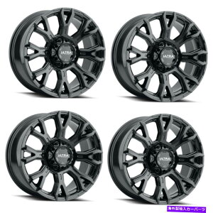 �z�C�[���@4�{�Z�b�g �Z�b�g4 17 �E���g��123BK�X�R�[�s�I��17x9 8x170�O���X�u���b�N�N���A�R�[�g�z�C�[��12mm Set 4 17 Ultra 123BK Scorpion 17x9 8x170 Gloss Black Clear Coat Wheels 12mm�y���s�A���i�z