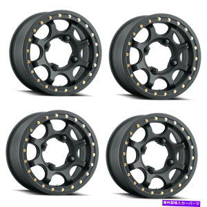 zC[@4{Zbg Zbg4 15 "rWATV 351t[TeubNzC[15x6 4x13650.6mm Set 4 15" Vision ATV 351 Flow Satin Black Wheels 15x6 4x136 Rims 50.6mm