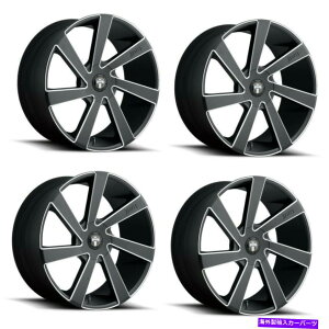 zC[@4{Zbg Zbg4 22 "_uS133 Directa 22x9.5}bgubN~O5x115 5x4.75zC[15mm Set 4 22" Dub S133 Directa 22x9.5 Matte Black Milled 5x115 5x4.75 Wheels 15mm