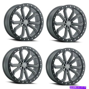 �z�C�[���@4�{�Z�b�g �Z�b�g4 22 �u���b�N�T�C���u�R22x10�}�b�g�K�����^��5x112�z�C�[��40mm���� Set 4 22 Black Rhino Trabuco 22x10 Matte Gunmetal 5x112 Wheels 40mm Rims�y���s�A���i�z