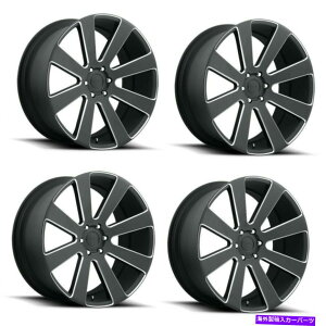 �z�C�[���@4�{�Z�b�g �Z�b�g4 22 �_�uS187 8�{�[��22x9.5�}�b�g�u���b�N�~�����O6x5.5�z�C�[��20mm�g���b�N���� Set 4 22 Dub S187 8-Ball 22x9.5 Matte Black Milled 6x5.5 Wheels 20mm Truck Rims�y���s�A���i�z