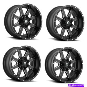 zC[@4{Zbg Zbg4 22 "R}[xbND538ubN~OzC[22x10 8x180 -24mmtggbN Set 4 22" Fuel Maverick D538 Black Milled Wheels 22x10 8x180 -24mm Lifted Truck