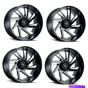 zC[@4{Zbg Zbg4 26 "^tT1BOXubN~OX|[N26x14 8x6.5zC[-72mmtg Set 4 26" Tuff T1B Gloss Black Milled Spokes 26x14 8x6.5 Wheels -72mm Lifted Rim
