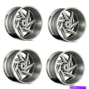 ホイール 4本セット セット4 24 "アメリカントラックススパイラルブラシテクスチャホイール24x14 8x170リム-76mm Set 4 24" American Truxx Spiral Brushed Texture Wheels 24x14 8x170 Rims -76mm