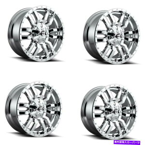 �z�C�[���@4�{�Z�b�g �Z�b�g4 20 �R��1PC D631�X���b�W�N�������b�L20x10 8x170�z�C�[��-18mm���� Set 4 20 Fuel 1PC D631 Sledge Chrome Plated 20x10 8X170 Wheels -18mm Rim�y���s�A���i�z