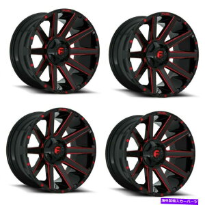 zC[@4{Zbg Zbg4 20 "Rcontra D643ubNLfBbhzC[20x9 8x170 01mm Ford F350 8O Set 4 20" Fuel Contra D643 Black Candy Red Wheel 20x9 8x170 01mm Ford F350 8 Lug