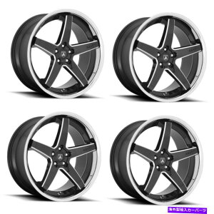 zC[@4{Zbg Zbg4 22 "ATeBubNABL31[K22x10.5ubN~ONbv5x115 25mm Set 4 22" Asanti Black ABL31 Regal 22x10.5 Black Milled Chrome Lip 5x115 25mm