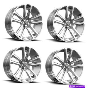 zC[@4{Zbg Zbg4 24 "_u1PC S254tbNXN24x10 5x5zC[10mmW[vgbN Set 4 24" DUB 1PC S254 Flex Chrome 24x10 5x5 Wheels 10mm For Jeep Truck Rims