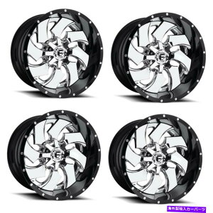 zC[@4{Zbg Zbg4 20 "R2PC D240N[o[NW/ubNbv20x10 6x135/ 5.5zC[-19mm Set 4 20" Fuel 2PC D240 Cleaver Chrome w/ Black Lip 20x10 6X135/5.5 Wheels -19mm