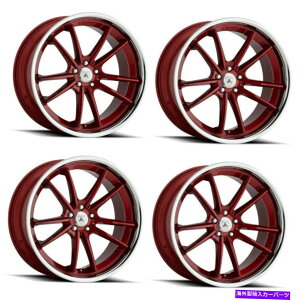 zC[@4{Zbg Zbg4 22 "ATeBubNABL-23VO}22x10.5LfBbhNbv5x112 35mm Set 4 22" Asanti Black ABL-23 Sigma 22x10.5 Candy Red Chrome Lip 5x112 35mm Rims