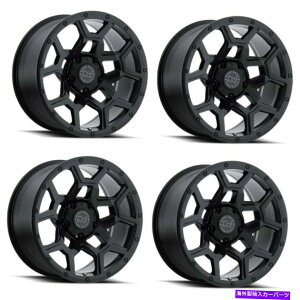 ホイール 4本セット セット4 20 "ブラックサイオーバーランド20x9.5マットブラック6x135ホイール6mmトラックリム Set 4 20" Black Rhino Overland 20x9.5 Matte Black 6x135 Wheels 6mm Truck Rims