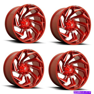 zC[@4{Zbg Zbg4 22 "RD75422x12LfBbh~Y6x135 6x5.5zC[-44mm Set 4 22" Fuel D754 Reaction 22x12 Candy Red Milled 6X135 6x5.5 Wheels -44mm